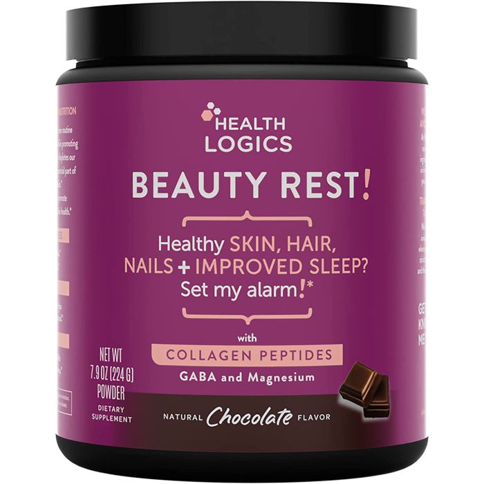 Health Logics Beauty Rest Healthy Skin Hair Nail 7.9 Oz Chocolate - supplemynts.com
