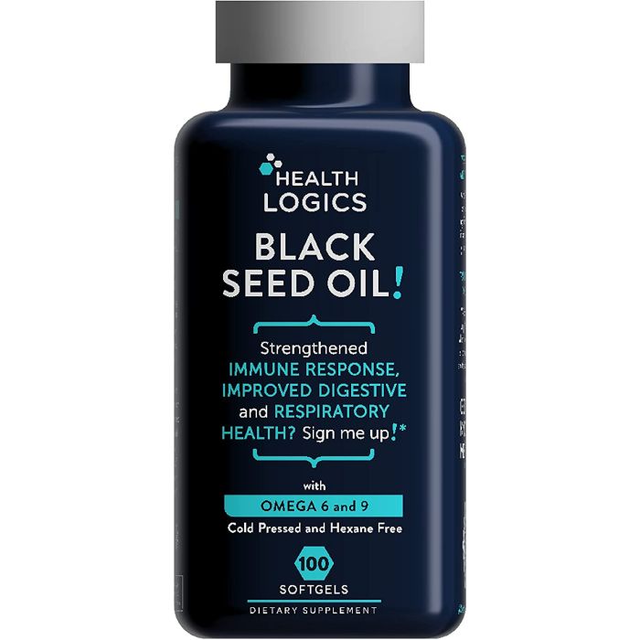 Health Logics Black Seed Oil Cold Pressed Omega 6 9 100 Softgels - supplemynts.com