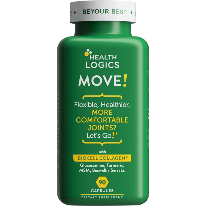 Health Logics Move BioCell Collagen 90 Caps Joint Support Supplement - supplemynts.com