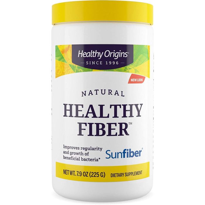 Healthy Origins Healthy Fiber Powder 225g Digestive Support Vegan - supplemynts.com