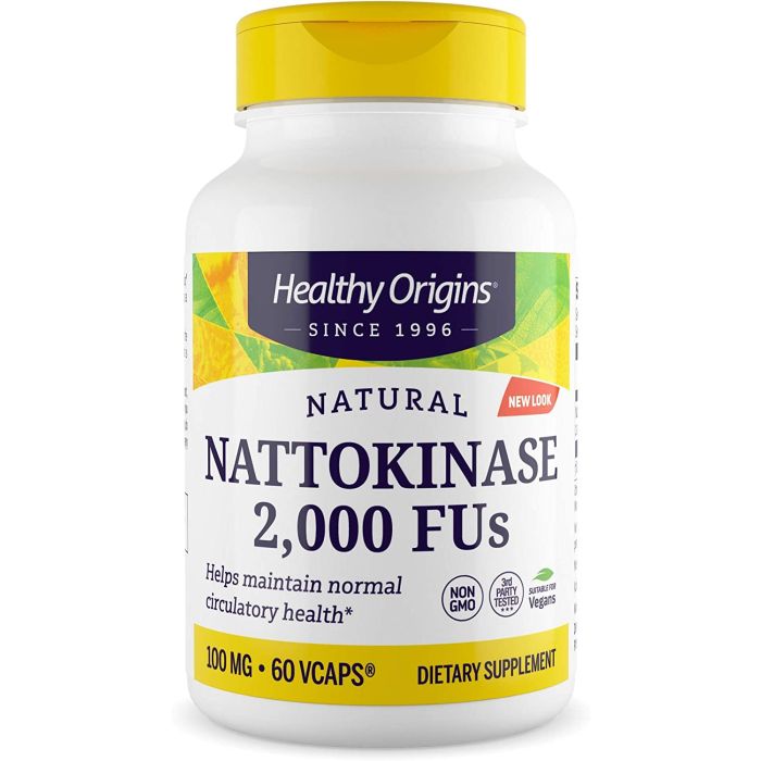 Healthy Origins Nattokinase 2000 FUs Veggie Caps Circulatory Support - supplemynts.com