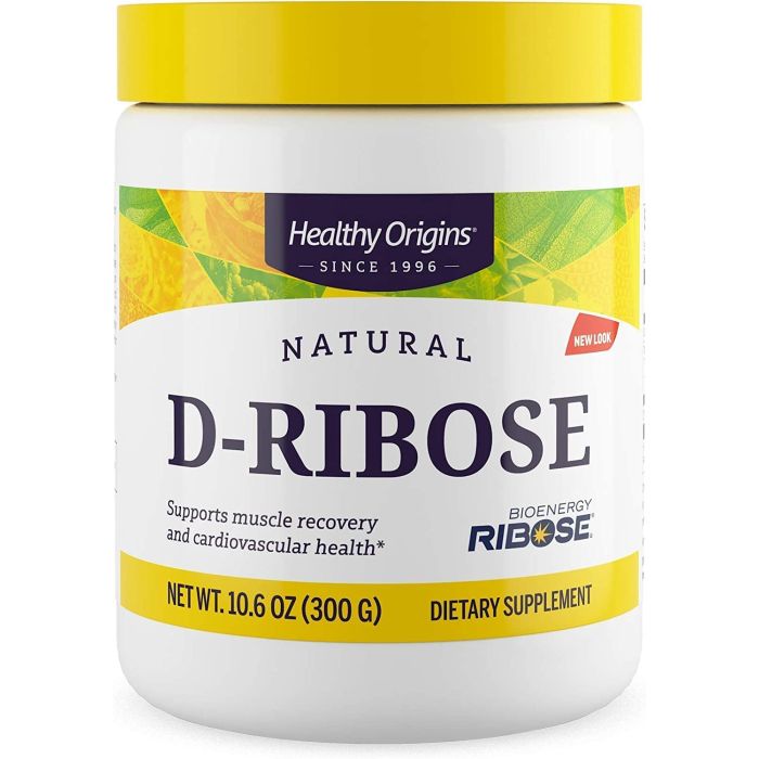 Healthy Origins Natural D Ribose Powder 300G Heart Support Supplement - supplemynts.com