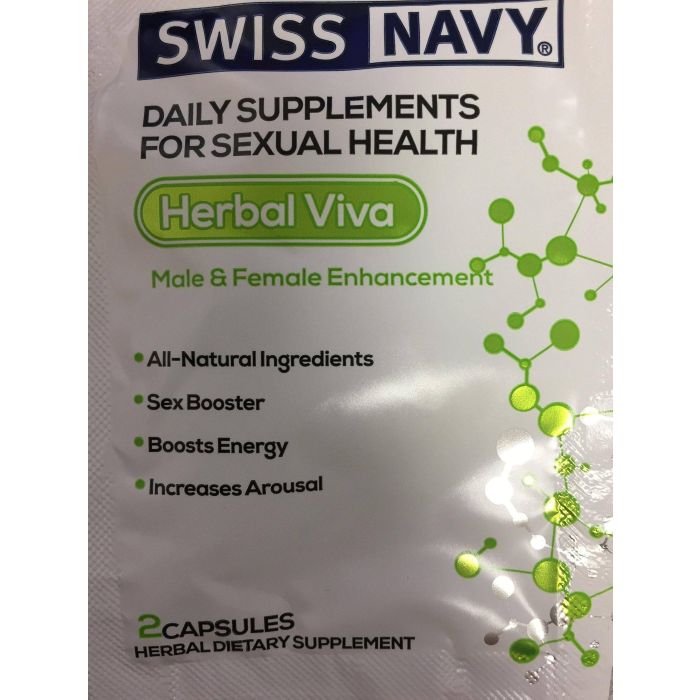 Herbal Viva Male And Female Enhancement 2 Capsules Swiss Navy - supplemynts.com