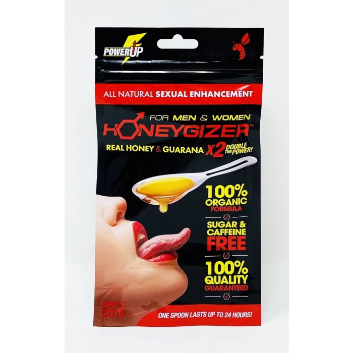Honeygizer Spoon Real Honey Guarana X2 Power Male Enhancer Sachet - supplemynts.com