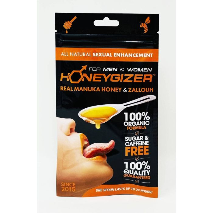 Honeygizer Spoon Real Manuka Honey Zallouh Male Enhancer Sachet - supplemynts.com