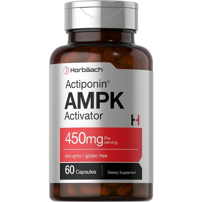 Horbaach Actiponin AMPK Metabolic Activator 450 mg Gluten Free 60 Caps - supplemynts.com
