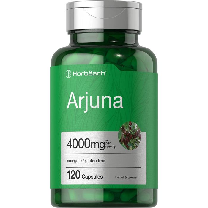 Horbaach Arjuna Extract 4000mg Gluten Free 120 Caps - supplemynts.com
