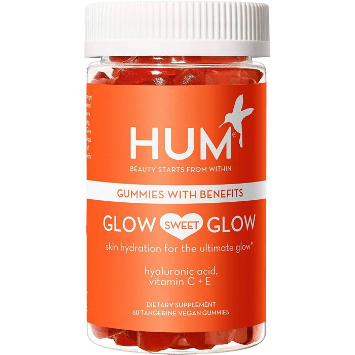 Hum Glow Sweet Glow Skin 60 Vegan Gummies Hyaluronic Acid Vitamins C - supplemynts.com