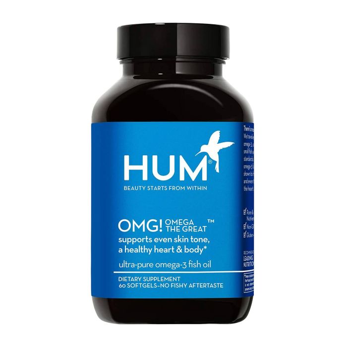 Hum Omg Omega The Great Fish Oil Supplement 60 Softgels - supplemynts.com