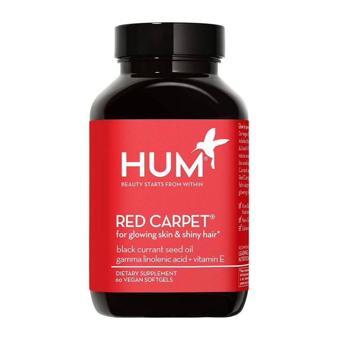 Hum Red Carpet Glowing Skin Shiny Hair Support Supplement 60 Softgels - supplemynts.com