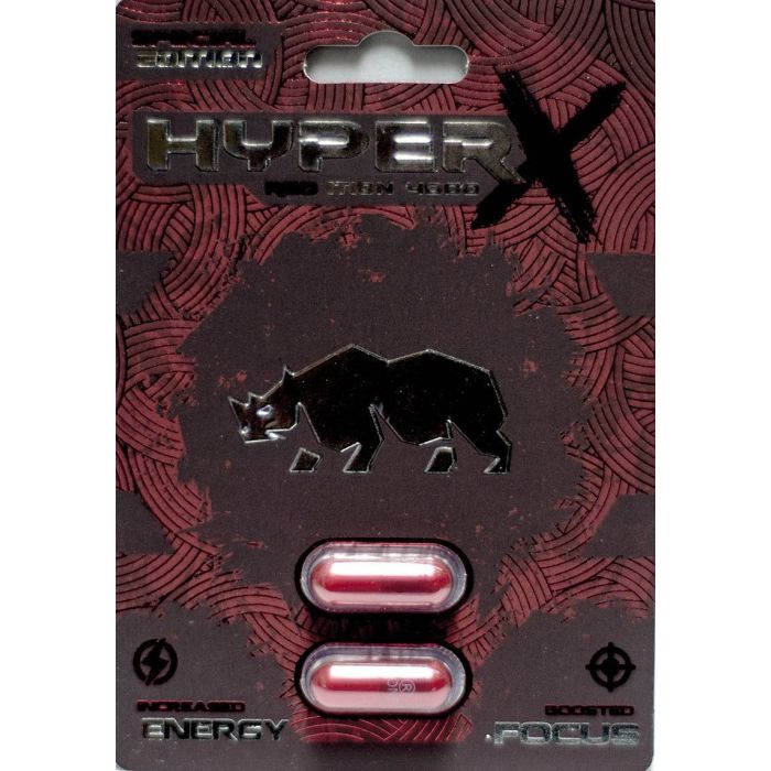 Hyper X 4000 Red Male Sexual Performance Enhancer 2 Pill Pack - supplemynts.com