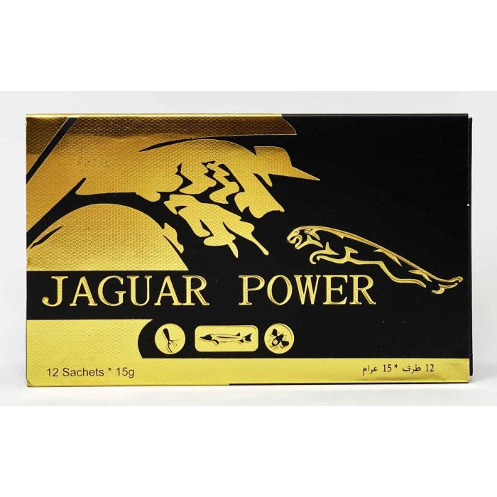 Jaguar Power 12 Sachets 15g Male Enhancement Honey Sachet - supplemynts.com