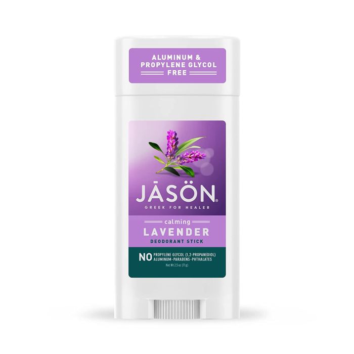 Jason Calming Lavender Deodorant Stick 2.5 Oz Calming Vegan No Paraben - supplemynts.com