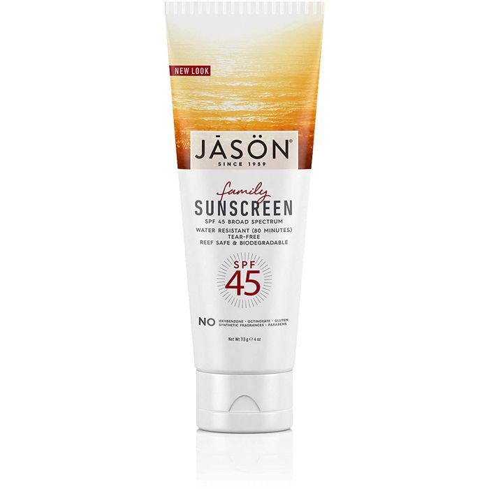 Jason Family Sunscreen SPF 45 Broad Spectrum Water Resistant 4 Oz - supplemynts.com