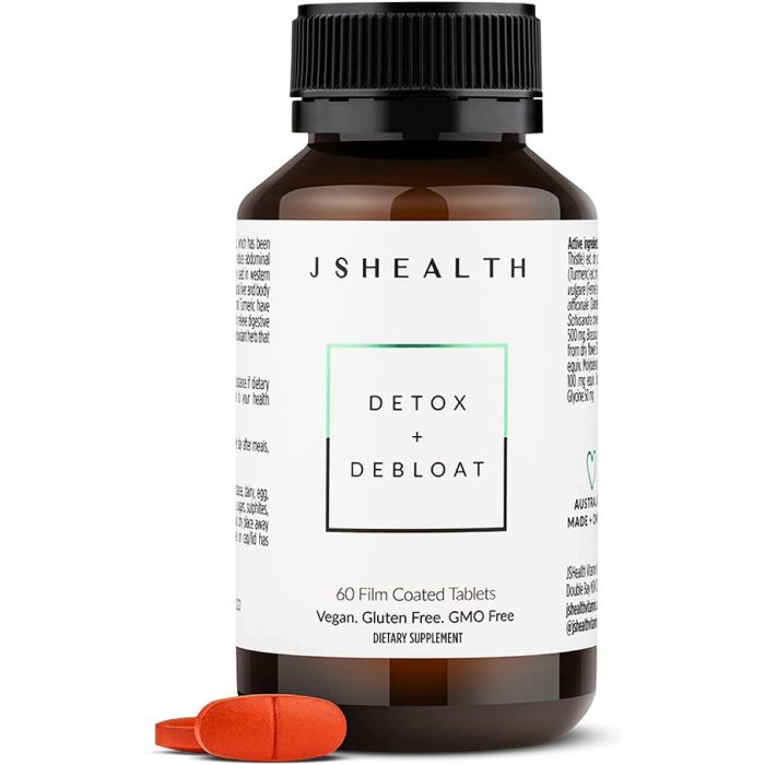JSHealth Detox Debloat Formula 60 Vegetarian Capsules - supplemynts.com