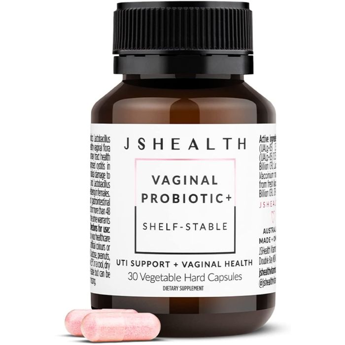 JSHealth  Vaginal Probiotic Formula Shelf Stable 30 Veggie Capsules - supplemynts.com
