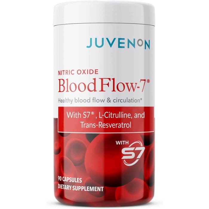 Juvenon Nitric Oxide Blood Flow-7 Boost S7 Supplement 90 Caps - supplemynts.com