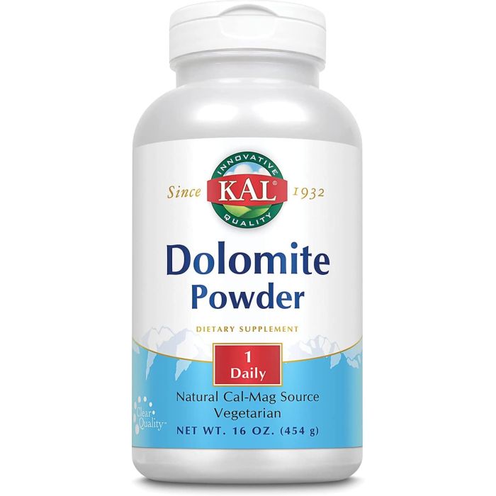 KAL Dolomite Powder 16 Oz Bone Health Support Dietary Supplement - supplemynts.com