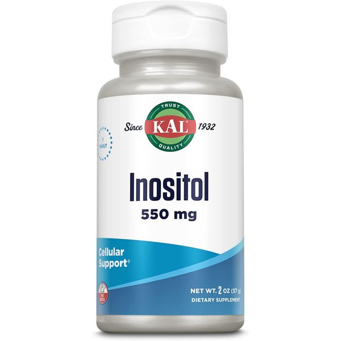 KAL Inositol Powder 550 mg 8 Oz Cellular Support Supplement - supplemynts.com