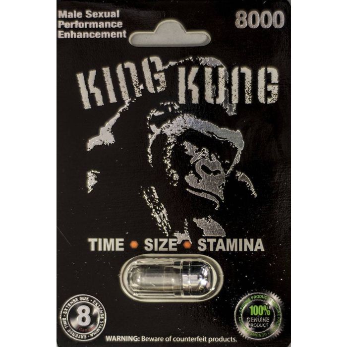 King Kung 8000 Male Sexual Performance Enhancement Pill-silver - supplemynts.com