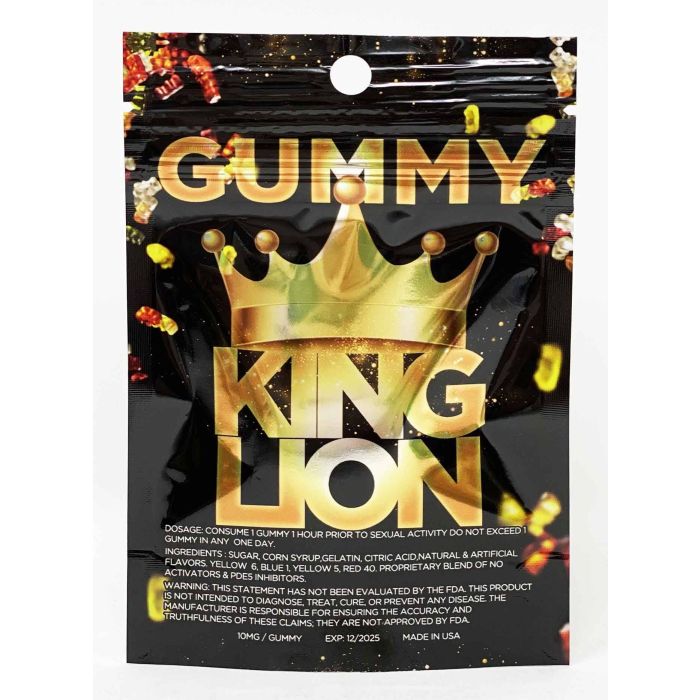 King Lion Gummy Male Sexual Enhancement Supplement - supplemynts.com
