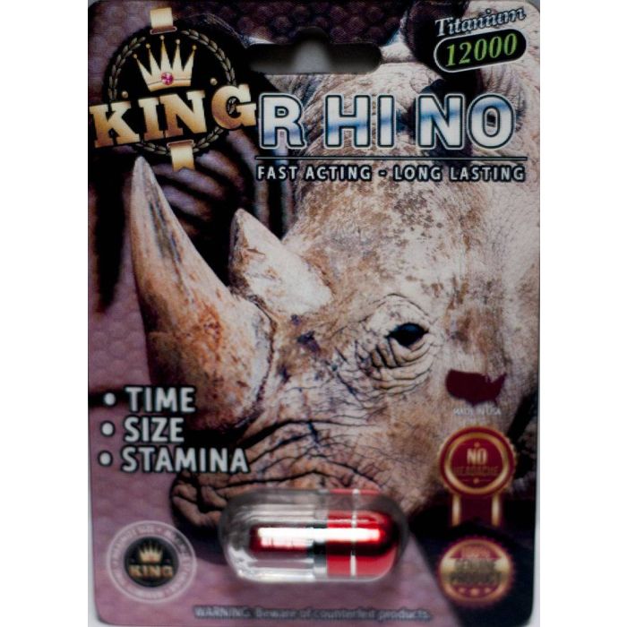 King Rhino Titanium 12000 Male Enhancement Black/red Pill - supplemynts.com