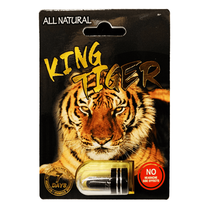 King Tiger Black 7 Day Male Sexual Performance Enhancer 1 Pill - supplemynts.com