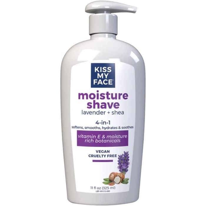 Lavender Shea Moisture Shave Cream 4 In 1 Vegan Kiss My Face 11 Oz - supplemynts.com