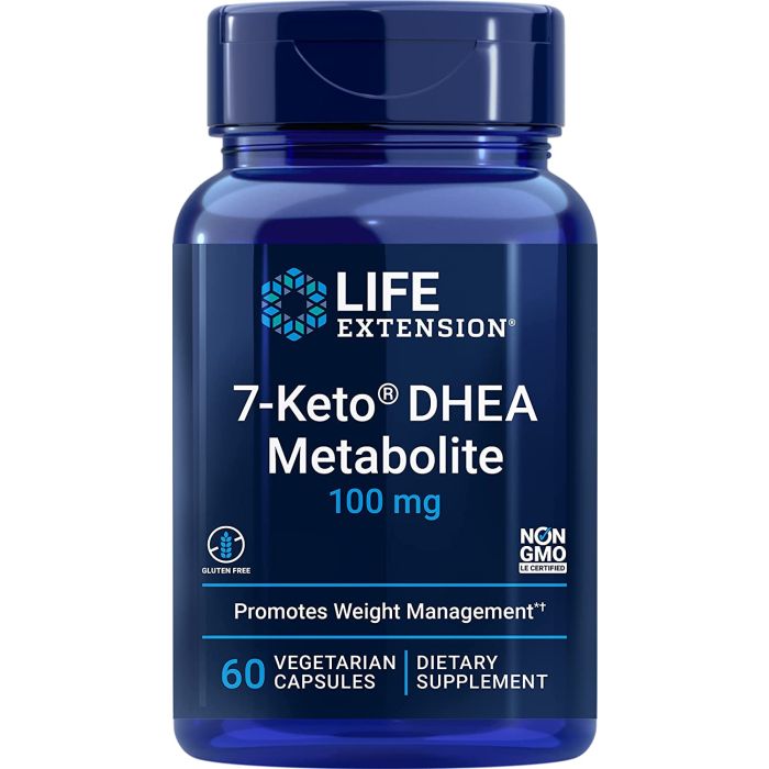 Life Extension 7-Keto DHEA Metabolite 100mg 60 Vegetarian Caps - supplemynts.com