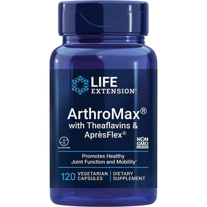 Life Extension ArthroMax Theaflavins W AprèsFlex 120 Vegetarian Caps - supplemynts.com
