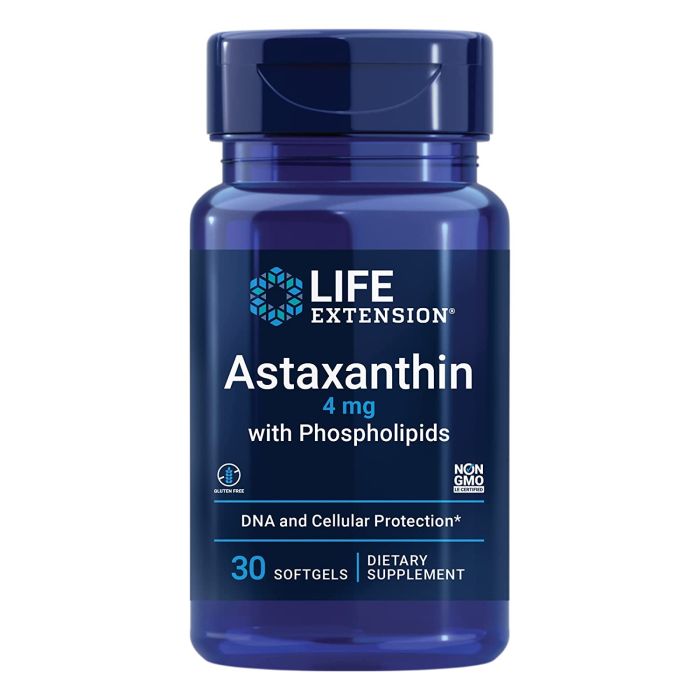Life Extension Astaxanthin with Phospholipids 4mg 30 Softgels - supplemynts.com