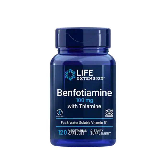 Life Extension Benfotiamine with Thiamine 100mg 120 Vegetarian Caps - supplemynts.com