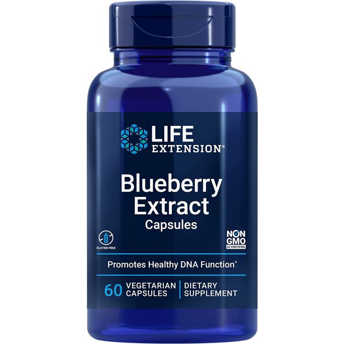 Life Extension Blueberry Extract 60 Veggie Caps Brain Health Support - supplemynts.com