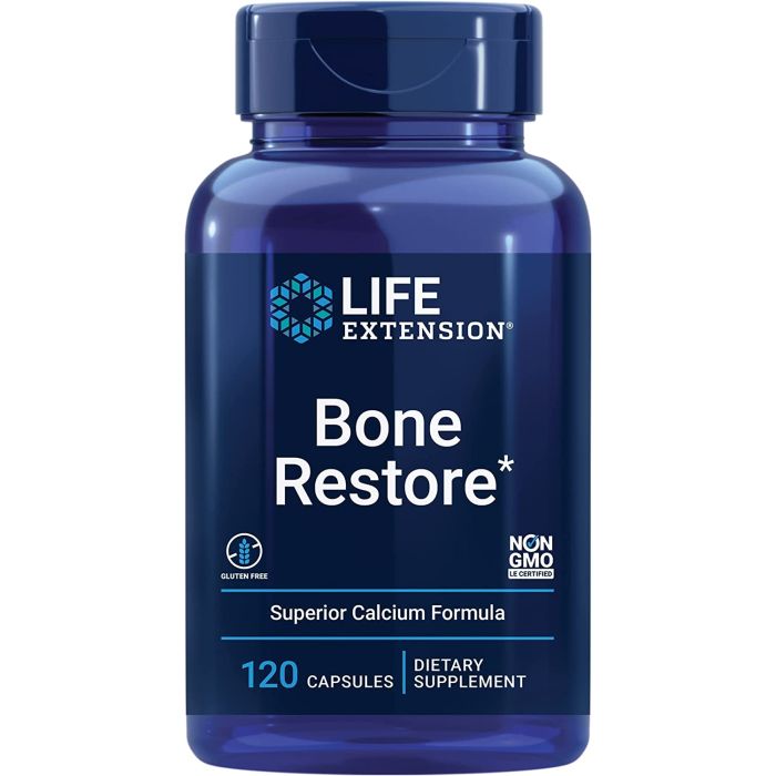 Life Extension Bone Restore 120 Caps Superior Calcium Formula - supplemynts.com