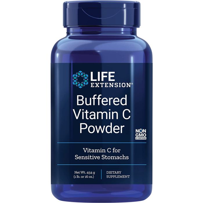 Life Extension Buffered Vitamin C Powder For Sensitive Stomachs - supplemynts.com