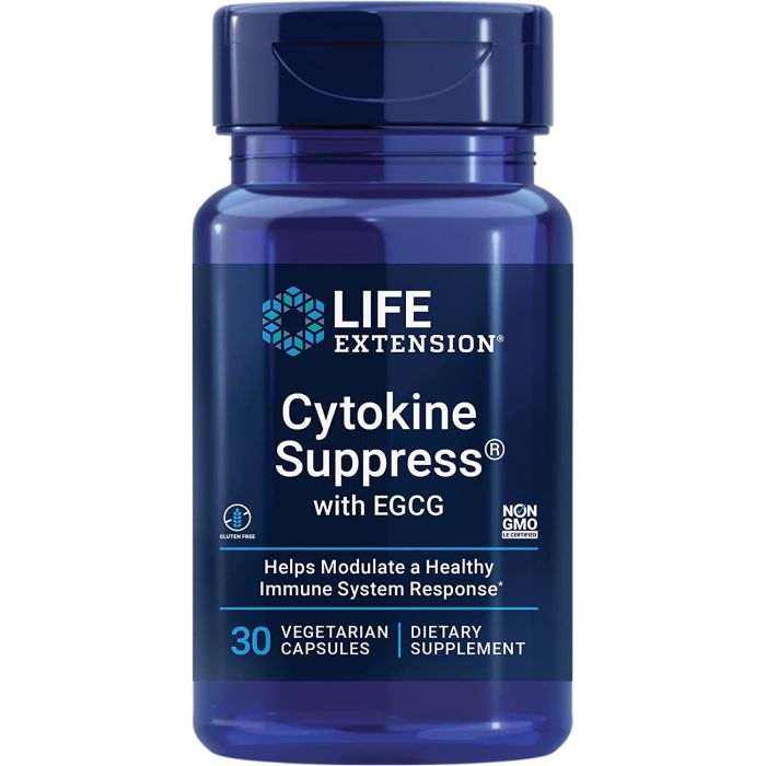 Life Extension Cytokine Suppress with EGCG Immune Support 30 Caps - supplemynts.com