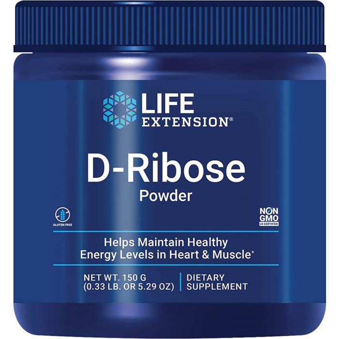 Life Extension D Ribose Powder 150G Energy Levels Support Gluten Free - supplemynts.com