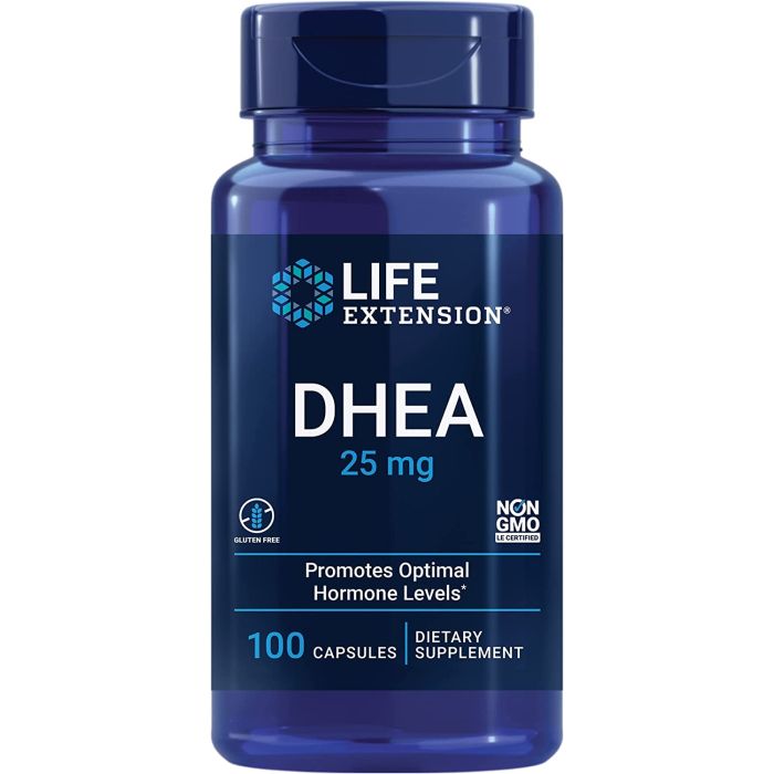 Life Extension DHEA 25mg 100 Caps Hormone Balance Supplement - supplemynts.com