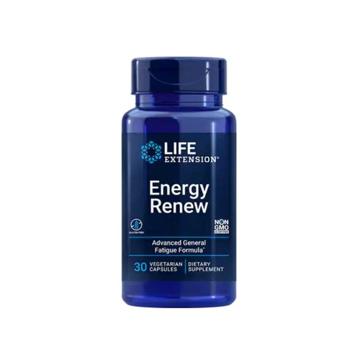 Life Extension Energy Renew 200mg 30 Vegetarian Caps Gluten Free - supplemynts.com
