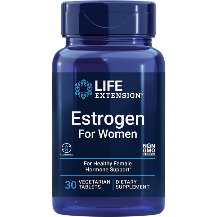 Life Extension Estrogen for Women Hormone Support 30 Veggie Tablets - supplemynts.com