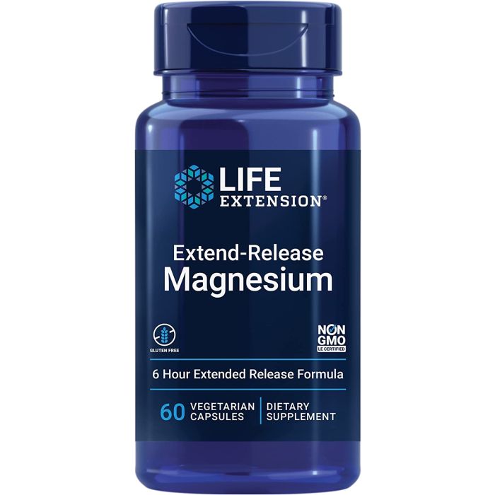 Life Extension Extend Release Magnesium 60 vegetarian Caps Bone Health - supplemynts.com