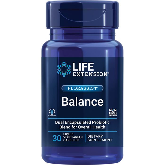 Life Extension FLORASSIST Balance Probiotic 30 Liquid Veggie Caps - supplemynts.com