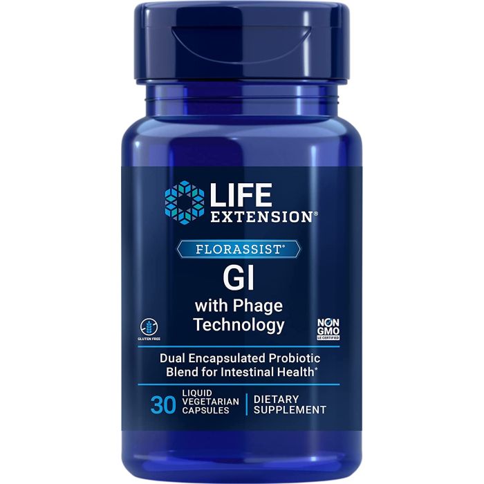 Life Extension FLORASSIST GI Phage Technology 30 Liquid Veggie Caps - supplemynts.com