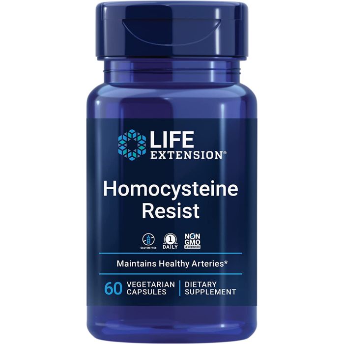 Life Extension Homocysteine Resist 60 Vegetarian Caps Brain Health - supplemynts.com
