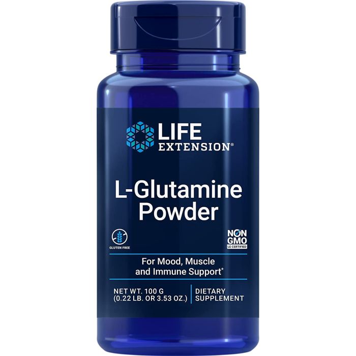 Life Extension L-Glutamine Powder 100G Immune Support - supplemynts.com