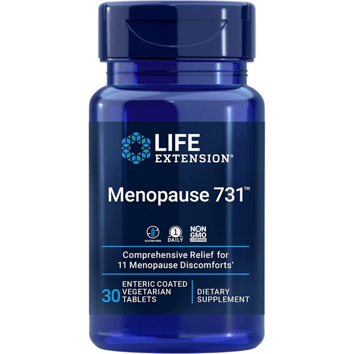 Life Extension Menopause 731 30C Enteric Coated Veggie Tablets - supplemynts.com