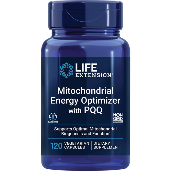 Life Extension Mitochondrial Energy Optimizer with PQQ 120 Veggie Caps - supplemynts.com