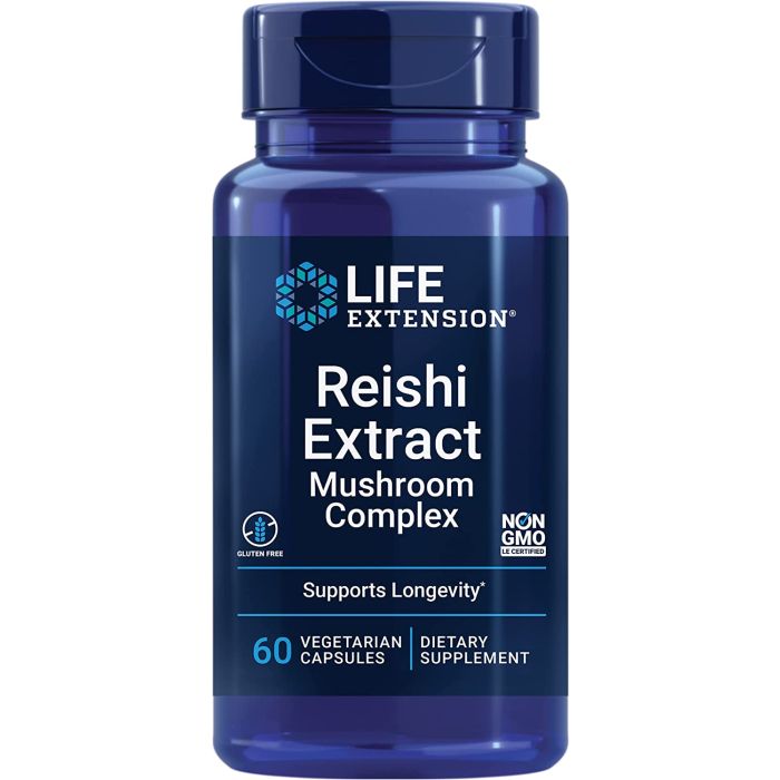 Life Extension Reishi Extract Mushroom Complex 60 Veggie Capsules - supplemynts.com