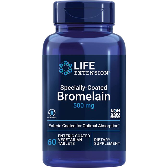 Life Extension Specially-Coated Bromelain 500mg 60 Enteric Coated Caps - supplemynts.com