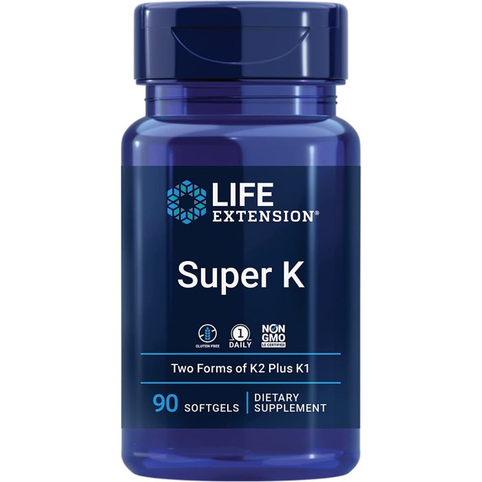 Life Extension Super K Bone Heart Arterial Health Support 90 Softgels - supplemynts.com